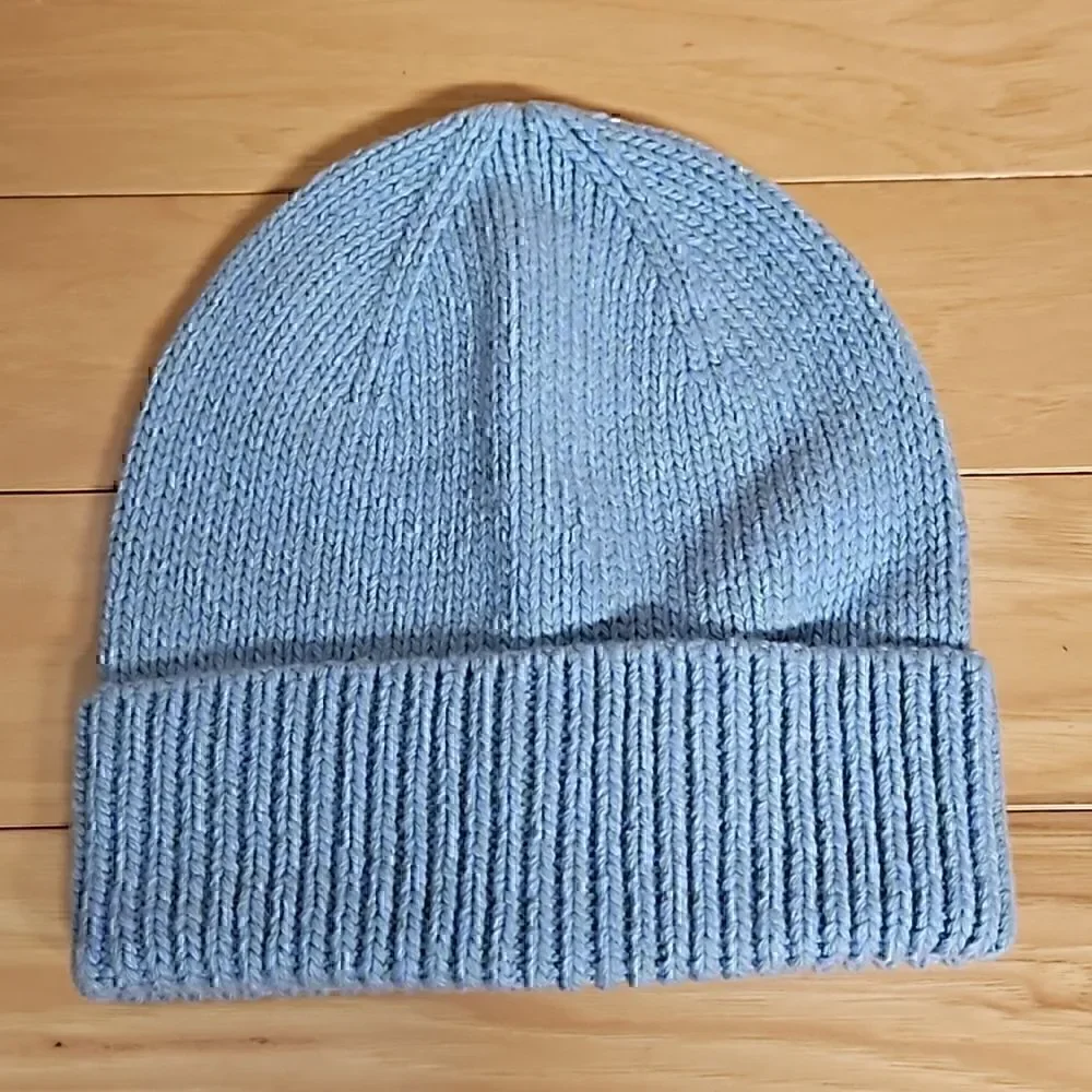 J. Crew Beanie Knit Winter Hat Cap Blue Pale Seascape Girls NWT